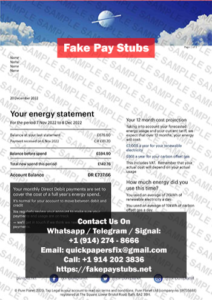 Fake Pure-Planet Bills UK