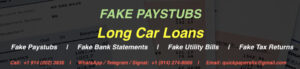 fake paystubs for long car loan